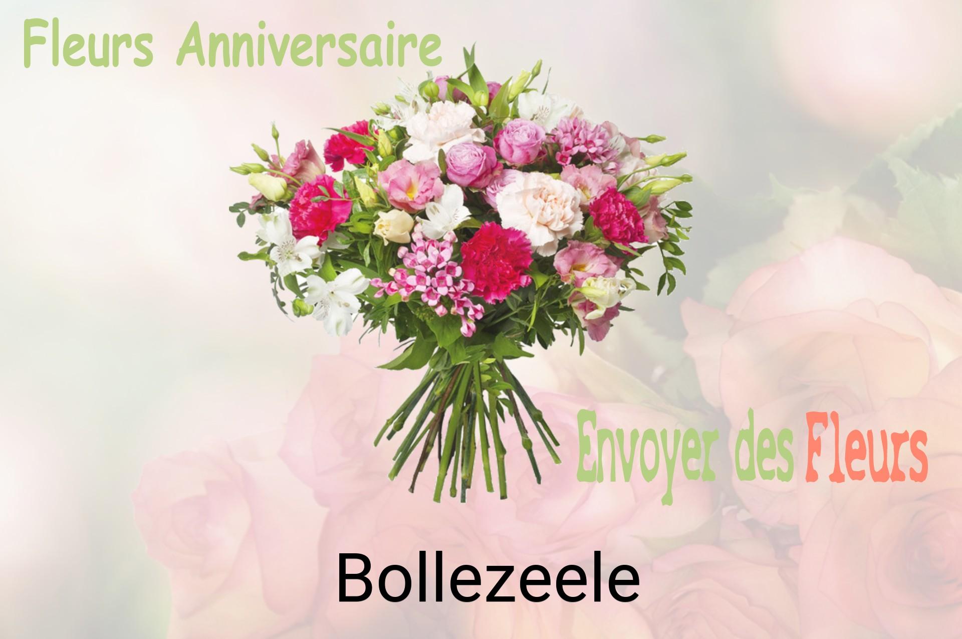 Bouquet de fleurs d’anniversaire livré à Bollezeele