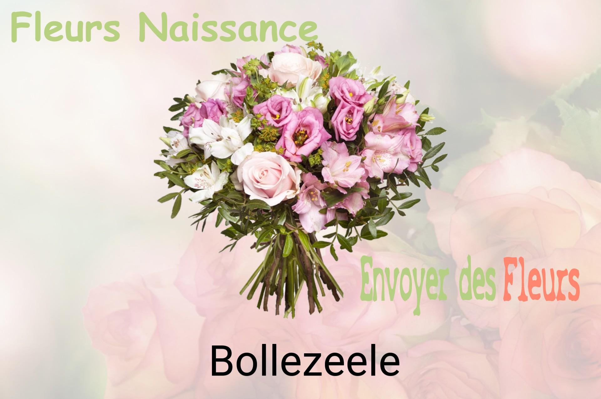 Bouquet de fleurs de naissance livré à Bollezeele